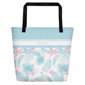 Hunter Coastal Supply - Palms Blue Beach Bag